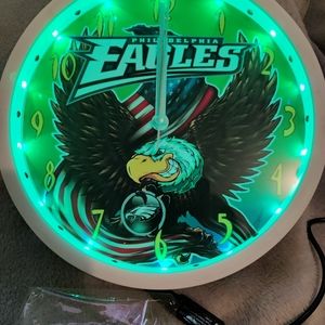 Eagles football clock